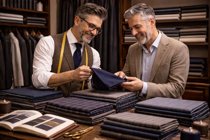 Quel tissu choisir pour un costume sur mesure