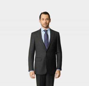 Costume gris foncé 100% laine