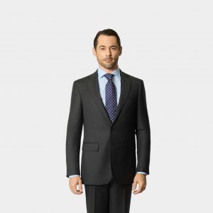 Costume gris foncé 100% laine