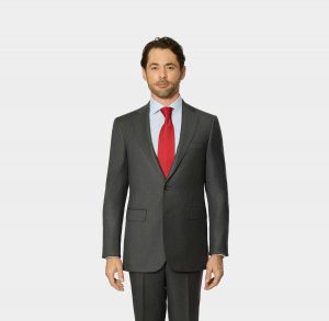 Costume gris moyen 100% laine