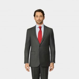 Costume gris moyen 100% laine